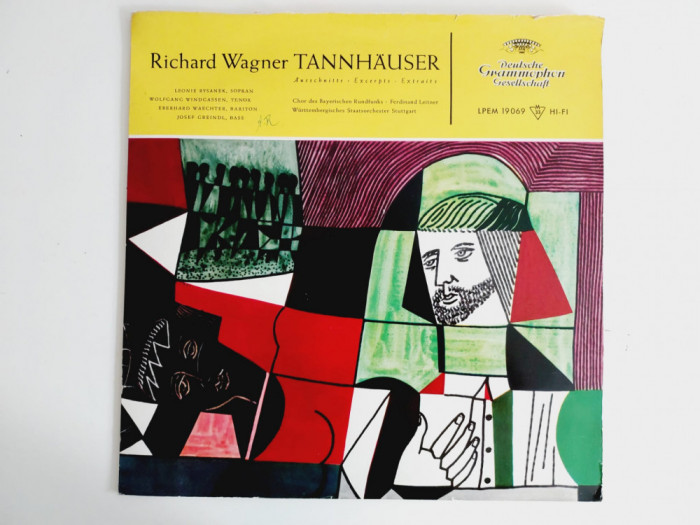 Richard Wagner &ndash; Tannh&auml;user - Extraits, vinil Deutsche Grammophon 1958 (VG+)