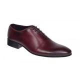 Pantofi barbati eleganti din piele naturala Visiniu 024VIS