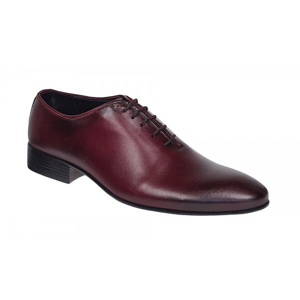 Pantofi barbati eleganti din piele naturala Visiniu 024VIS