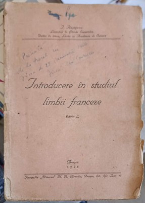 INTRODUCERE IN STUDIUL LIMBII FRANCEZE-I. HASEGANU-251797 foto