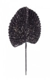 Set 12 Frunze artificiale negre aurii 25x52 cm
