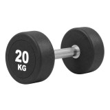 Gantera fixa SportMann Profi CPU 20 kg din metal cu strat poliuretan