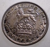 J.360 MAREA BRITANIE ANGLIA GEORGE V 6 PENCE 1926 ARGINT, Europa