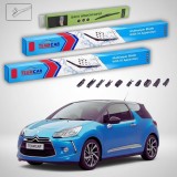 Cumpara ieftin Ștergătoare Citro&euml;n DS 3 A55 Hatchback 2015-prezent | Set Față+Spate Flat Premium &ndash; TeamCar&reg;