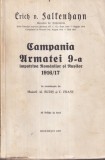Erich V. Falkenhayn - Campania Armatei 9.-a impotriva Romanilor si Rusilor