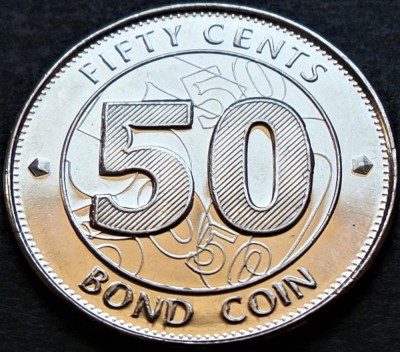 Moneda exotica 50 CENTI - ZIMBABWE, anul 2014 * cod 428 foto