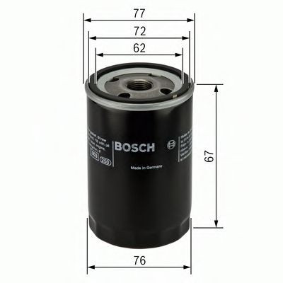 Filtru ulei FIAT BRAVO II (198) (2006 - 2016) BOSCH 0 451 103 300 foto