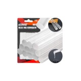 Set batoane silicon transparente, pentru pistoale de lipit, 11 x 100 mm, 12 bucati, Verke