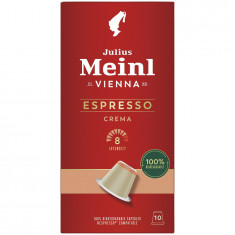 Capsule cafea Julius Meinl Espresso Crema, compatibile Nespresso, 10 capsule, 55 gr