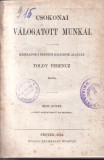 Carte veche Csokonai - Valogatott munkai, 1864, Cartonata, Maghiara, 13x20 cm, Stare Buna