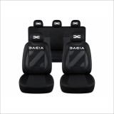 Set Huse Scaune Universale Nero Negru Personalizate cu Dacia Nou