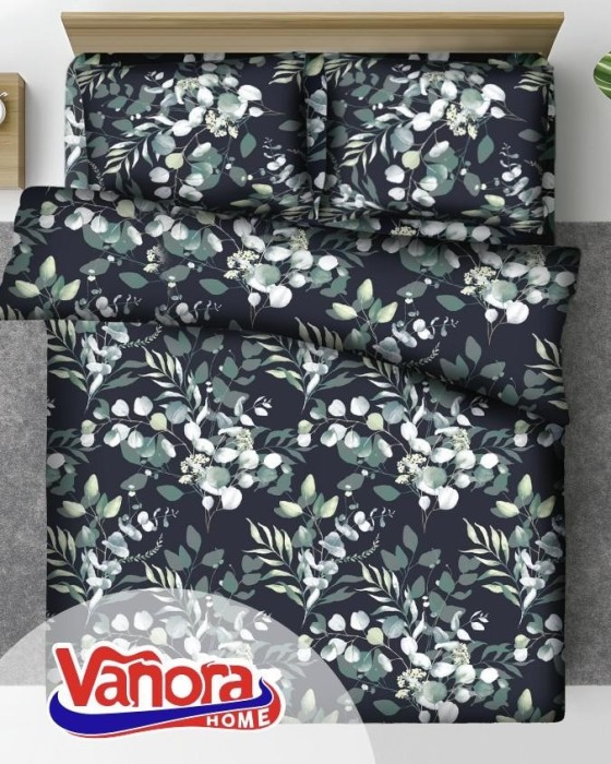 Set de pat king size bumbac, 92 gsm,Jade