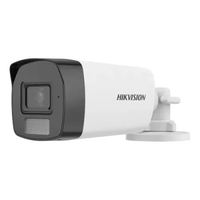 Dual Light - Camera analog 2MP, lentila 2.8mm, IR 40m, WL 40m, TVI/AHD/CVI/CVBS, Mic. - HIKVISION DS-2CE17D0T-LFS-2.8mm foto
