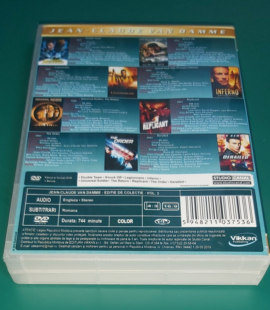 Jean-Claude Van Damme Collection vol. 3 - 8 DVD - subtitrat romana |  Okazii.ro