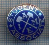 AX 1013 INSIGNA-,,AIEM&quot; STUDENT ASSOCIATE-ASOCIATIE STUDENTEASCA-PT COLECTIONARI