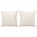 Cumpara ieftin Perne decorative, 2 buc., crem, 40x40 cm, piele ecologica