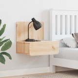 Cumpara ieftin Noptieră Montată pe Perete cu sertar Pe perete Maro 44 x 32.5 x 40 cm