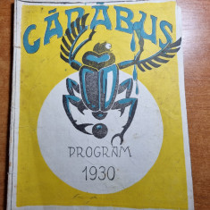 Program teatru carabus 1930-c-tin tanase,natalita pavelescu,lizica petrescu