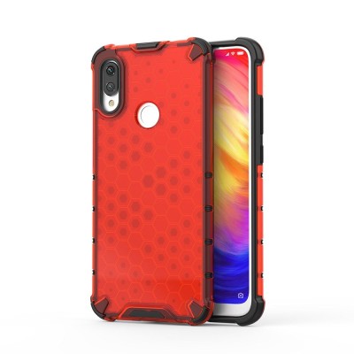 Husa XIAOMI Redmi Note 7 - Gel TPU Honeycomb Armor (Rosu) foto