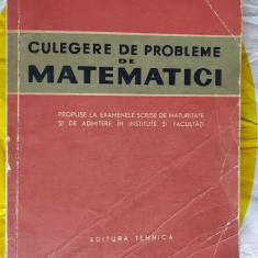 CULEGERE DE PROBLEME DE MATEMATICI - SACTER