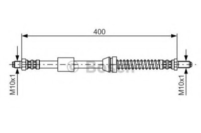 Conducta / cablu frana FORD COURIER (F3L, F5L) (1991 - 1996) BOSCH 1 987 476 441 foto