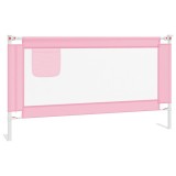 Cumpara ieftin Balustrada de protectie pat copii, roz, 150x25 cm, textil