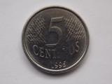 5 CENTAVOS 1995 BRAZILIA, America Centrala si de Sud