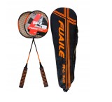 Set 2 rachete badminton cu husa inclusa,maner buretat,66x20 cm