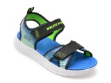 Cumpara ieftin Sandale SKECHERS negre, MICROSPEC-SPLASH, din piele ecologica