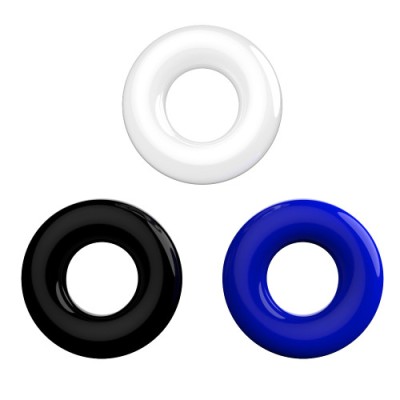 Inele pentru penis - JoyRings Gogosi Set de Inele de Penis pentru (3 bucati) Purtate in Jurul Penisului si al Testiculelor foto