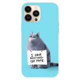 Husa compatibila cu Apple iPhone 12 Pro Max, Viceversa, model I have resting cat face The Secret Life of Pets , Silicon, TPU, Transparent, Carcasa