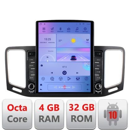 Navigatie VW Sharan 2011-2020 G-SHARAN ecran tip TESLA 9.7&quot; cu Android Radio Bluetooth Internet GPS WIFI 4+32GB DSP 4G CarStore Technology