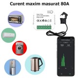 Releu Inteligent WiFi Monitorizare Curent Electric 220V Tuya/SmartLife @SmartWiz smw28