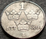 Cumpara ieftin Moneda istorica 1 ORE - SUEDIA, anul 1950 * cod 3063 A, Europa, Fier
