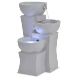 vidaXL F&acirc;nt&acirc;nă de interior, polirășină, iluminare LED