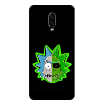 Husa compatibila cu OnePlus 6T Silicon Gel Tpu Model Rick And Morty Alien foto