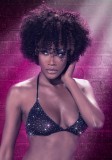Sutien cu strasuri Triunghiular CalExotics Triangle, Negru, S-L