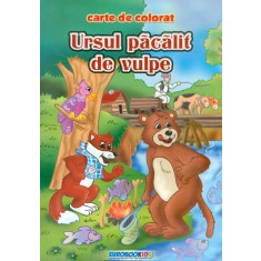 Carte de Colorat - Ursul Pacalit De Vulpe