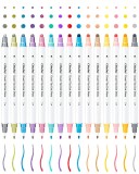 Set 15 markere - Ohuhu - Baza Apa, Dual Tips Fine&amp;Dot, Multicolor | Ohuhu
