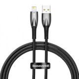 CABLU alimentare si date Baseus Glimmer, Fast Charging Data Cable pt. smartphone, USB la Iphone Lightning, 1m, negru &quot;CADH000201&quot; (timbru verde 0.08 l