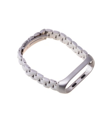 Curea otel inoxidabil pentru bratara fitness Xiaomi Mi Band 3 / 4-Culoare Argint foto