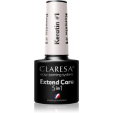 Claresa Extend Care 5 in 1 Keratin baza gel pentru unghii cu efect de nutritiv culoare #1 5 g