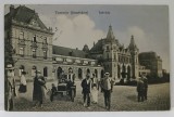 TIMISOARA , GARA SI PIATETA DIN FATA , CARTE POSTALA ILUSTRATA , INCEPUTUL SEC. XX