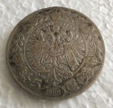 Austria - 5 Korona 1900 - Urme de agatare in salba - Argint