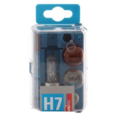 Set becuri auto rezerva pentru far Unitec H7, 12 V foto