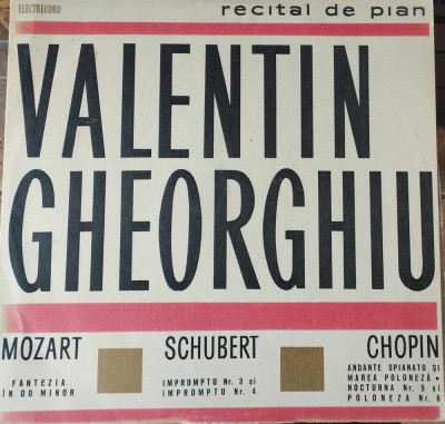 AMS - VALENTIN GHEORGHIU - RECITAL DE PIAN (DISC VINIL, LP) foto