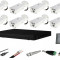 Sistem supraveghere video complet de exterior 8 camere Dahua 2MP Starlight IR 80m, CADOU cablu HDMI SafetyGuard Surveillance
