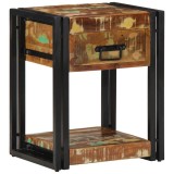 VidaXL Noptiere, 2 piese, 40x35x50 cm, lemn masiv reciclat