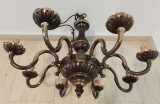 Boem candelabru antic cu 8 brate piesa de dimensiuni mari
