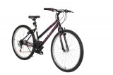 Bicicleta MTB TEC Eros, culoare negru/roz/mov, roata 26&quot;, cadru din otel Cod:252625000308